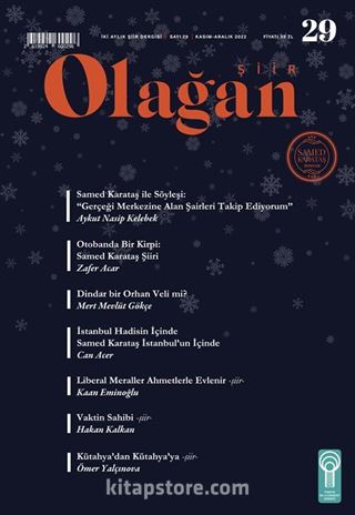 Olağan Şiir Dergisi Sayı:29 Kasım-Aralık 2022