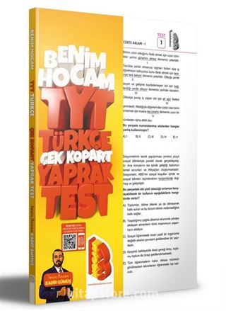 TYT Türkçe Çek Kopar Yaprak Test
