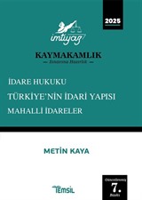 İmtiyaz İdare Hukuku Türkiyenin İdari Yapısı Mahalli İdareler