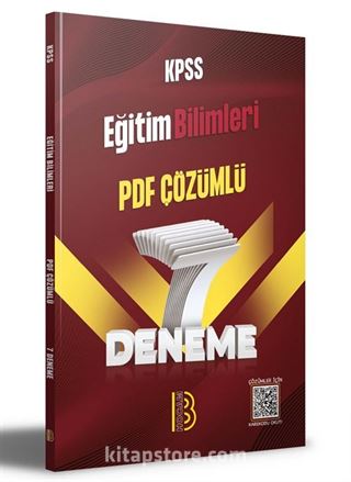 KPSS Eğitim Bilimleri PDF Çözümlü 7 Deneme