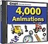 4,000 Animations / 4,000 Hareketli Animasyonlar Kod:CS-234