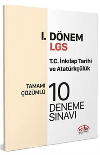 Dönem T.C. İnkılap Tarihi ve Atatürkçülük Çözümlü 10 Deneme Sınavı
