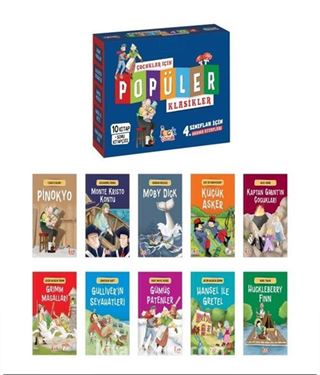 Çocuklar İçin Popüler Klasikler (10 Kitap+Soru Kitapçığı)