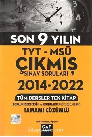 TYT MSÜ Son 9 Yılın Çıkmış Soruları (2014-2022)