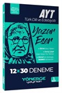 2023 YKS AYT Türk Dili ve Edebiyatı Yazar Eser 12x30 Deneme