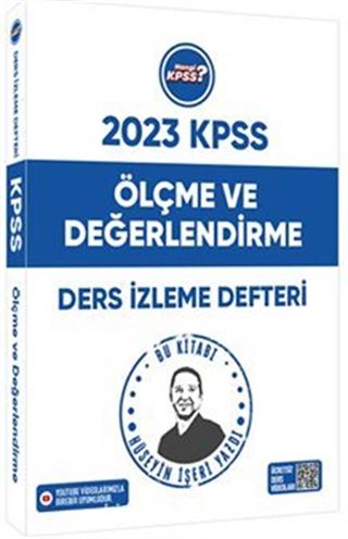 2023 Hangi KPSS Ölçme ve Değerlendirme Youtube Destekli Ders İzleme Defteri