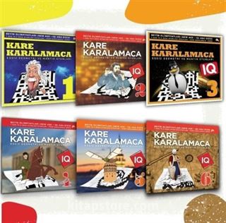 Kare Karalamacalar Set 1 / 7'den 70'e Akıl Mantık Oyunları ( 6 Kitaplık Zevkli Oyunlar)