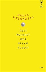 İnci Kolyeli Düz Siyah Elbise