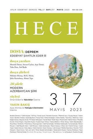 Hece Aylık Dergi Sayı:317 Mayıs 2023