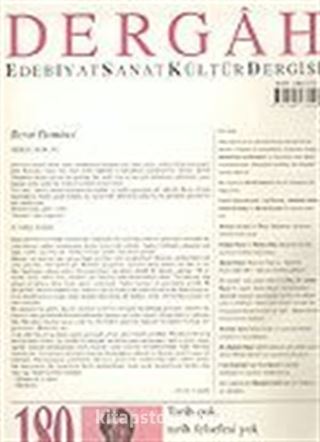 Dergah Edebiyat Sanat Kültür Dergisi / Şubat, Sayı 180, Cilt XV