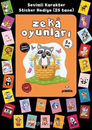 Stickerlı 5+ Yaş Zeka Oyunları