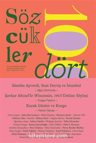 Sözcükler dergisi 104. Sayı (Temmuz-Ağustos 2023)