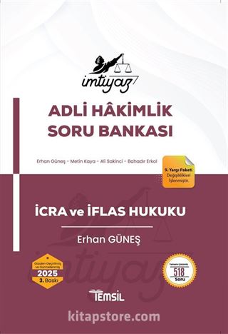 İmtiyaz Adli Hakimliğe Özel İcra Ve İflas Hukuku Soru Bankası