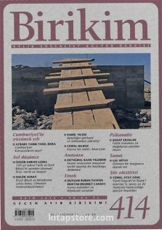 Birikim Dergisi Sayı:414 Ekim 2023