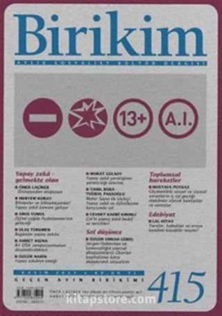 Birikim Dergisi Sayı:415 Kasım 2023