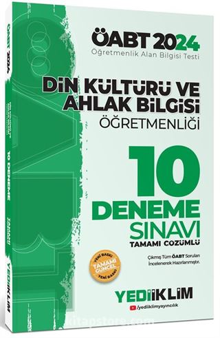 2024 ÖABT Din Kültürü ve Ahlak Bilgisi Öğretmenliği Tamamı Çözümlü 10 Deneme Sınavı