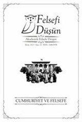 Felsefi Düşün Sayı:21 / Cumhuriyet ve Felsefe