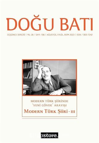 Doğu Batı Dergisi 106. Sayı Ağustos-Eylül-Ekim 2023