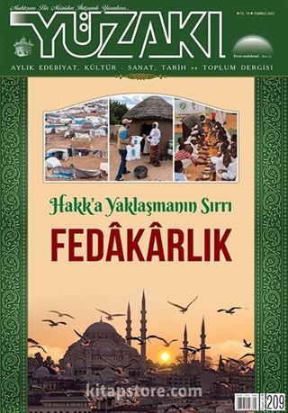 Yüzakı Aylık Edebiyat, Kültür, Sanat, Tarih ve Toplum Dergisi Sayı:209 Temmuz 2022