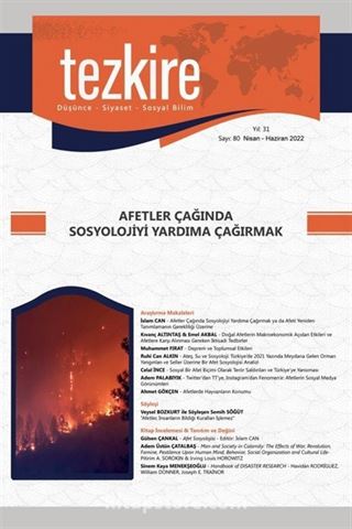 Tezkire Düşünce-Siyaset-Sosyal Bilim Dergisi Sayı:80 Aralık 2022