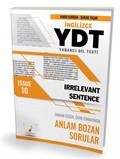 YDT İngilizce Irrelevant Sentence Issue 10