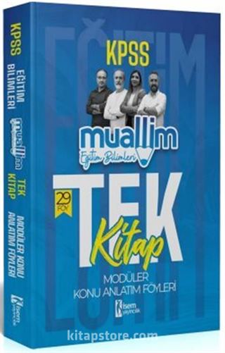 2024 KPSS Muallim Eğitim Bilimleri Tek Kitap Modüler Konu Anlatım Föyleri