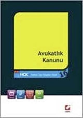 Avukatlık Kanunu (Hukuk Cep Kitapları 16)