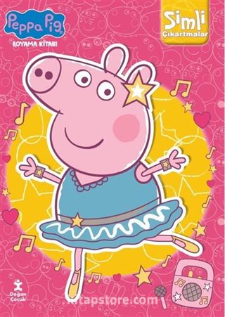 Peppa Pıg-Simli Çıkartmalı Boyama Kitabı