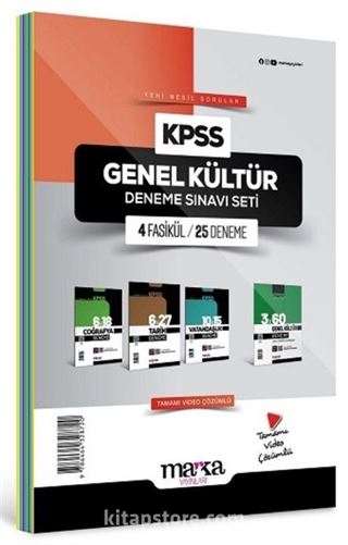 2025 KPSS Genel Kültür Deneme Sınavı Seti 4 Fasikül 25 Deneme