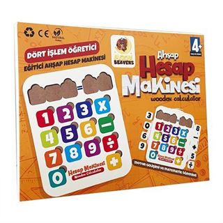Ahşap Hesap Makinesi Dört İşlem Öğreticisi (4+ Yaş)