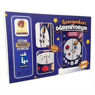 Gezegenleri Öğreniyorum Ahşap Eğitici Oyuncak (4+ Yaş)