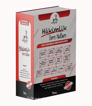 İmtiyaz Adli Hakimlik Ders Notları Seti