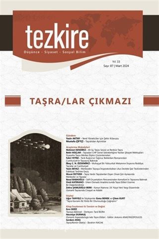 Tezkire 87. Sayı Taşra/lar Çıkmazı