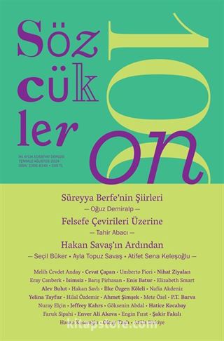 Sözcükler İki Aylık Edebiyat Dergisi Sayı:110 Temmuz-Ağustos 2024
