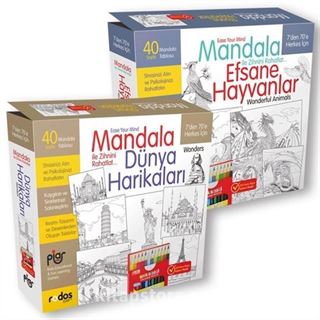 Dünya Harikaları ve Efsane Hayvanlar Mandala