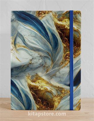 Lacivert Mermer Defter (STK26 )