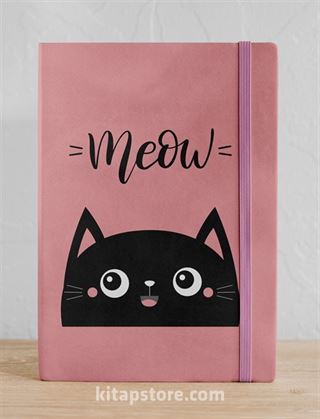 Meow Kedi İki Renk Defter (STK 35)