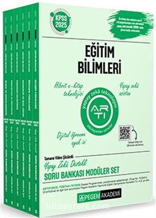 2025 KPSS Eğitim Bilimleri Tamamı Video Çözümlü Soru Bankası Modüler Seti - (6 Kitap)