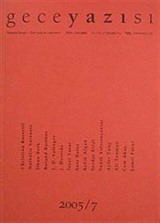 Gece Yazısı Edebiyat Dergisi 2005 / 7