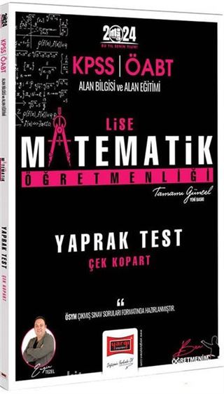2024 KPSS ÖABT Lise Matematik Öğretmenliği Yaprak Test