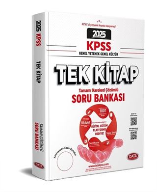 2025 KPSS Genel Yetenek - Genel Kültür Tek Kitap Soru Bankası - Karekod Çözümlü