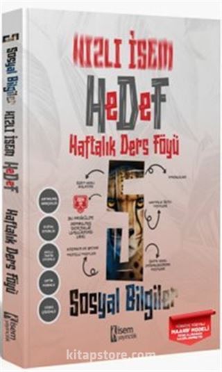 2025 Hızlı İsem Hedef 5.Sınıf Sosyal Bilgiler Haftalık Ders Föyü
