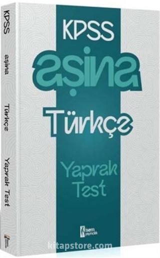 2025 KPSS Aşina Türkçe Çek Kopart Yaprak Test