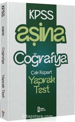 2025 KPSS Aşina Coğrafya Çek Kopart Yaprak Test