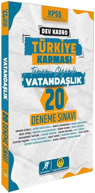 KPSS Dev Kadro Türkiye Karması Vatandaşlık 20 Deneme