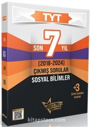 TYT Sosyal Bilimler Son 7 Yıl Çıkmış Sorular +3 Ösym Benzer Deneme (2018-2024)