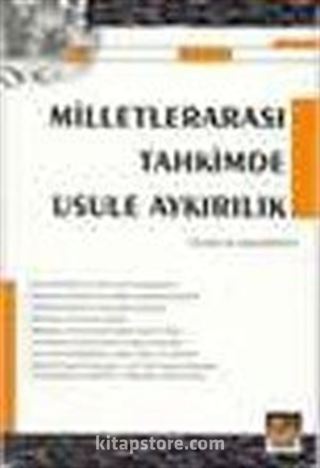 Milletlerarası Tahkimde Usule Aykırılık
