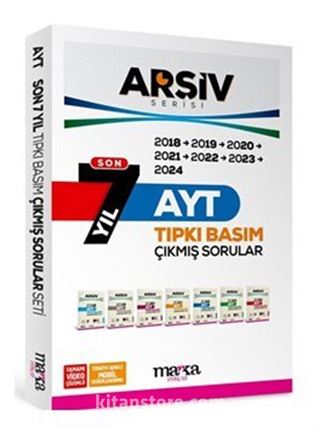 Son 7 Yıl AYT Arşiv Serisi Tıpkı Basım Fasikül Fasikül Çıkmış Sorular Tamamı Video Çözümlü