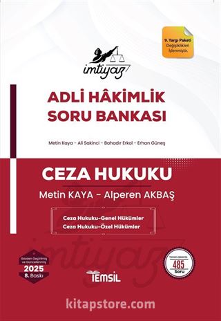 İmtiyaz Ceza Hukuku (Genel Hükümler - Özel Hükümler) Soru Bankası