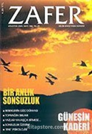 Zafer Bilim Araştırma Dergisi Ağustos 2005 Sayı: 344